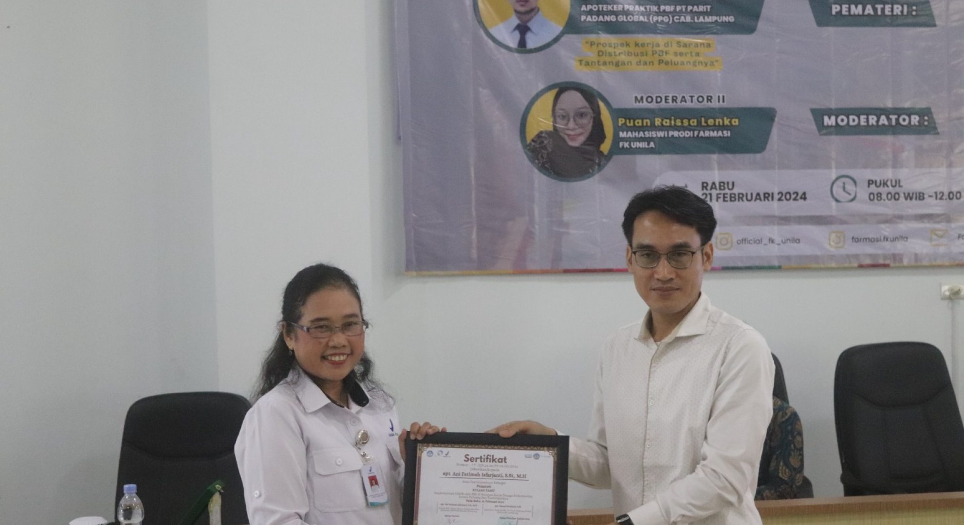 Farmasi Unila Selenggarakan Kuliah Umum CDOB